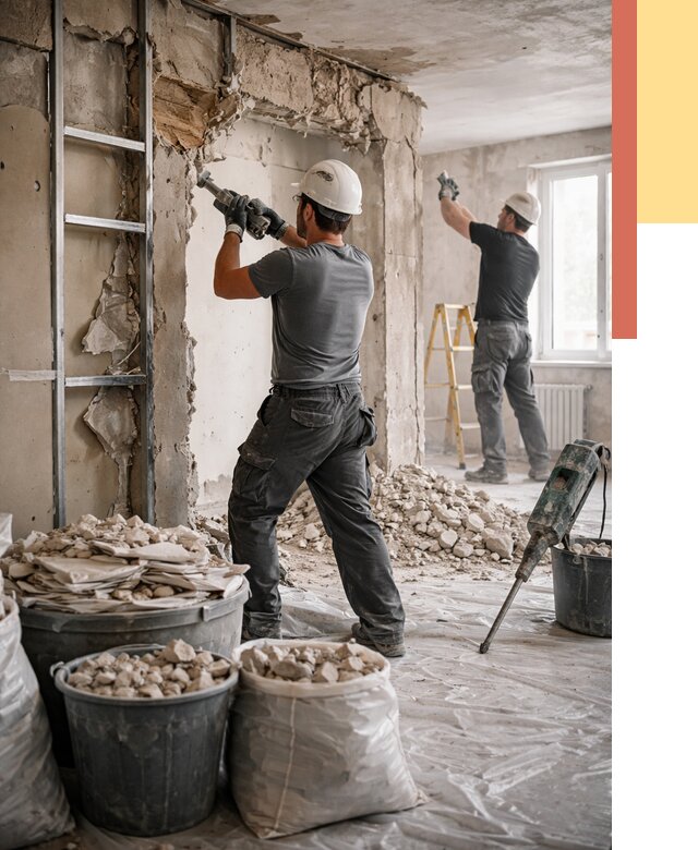 Демонтажные работы в Рассказово от 2758 руб. — услуги и цена под ключ | ОТДЕЛОЧНИК-Рсз