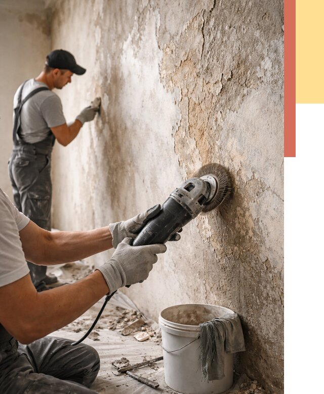 Снятие и удаление краски со стен в Рассказово от 2145 руб. — ОТДЕЛОЧНИК-Рсз