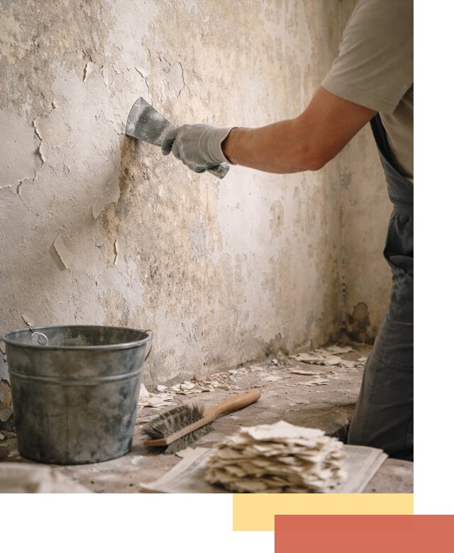 Удаление старой краски со стен в Рассказово качественно и быстро