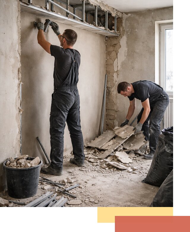 Демонтаж короба из гипсокартона в Рассказово быстро и аккуратно