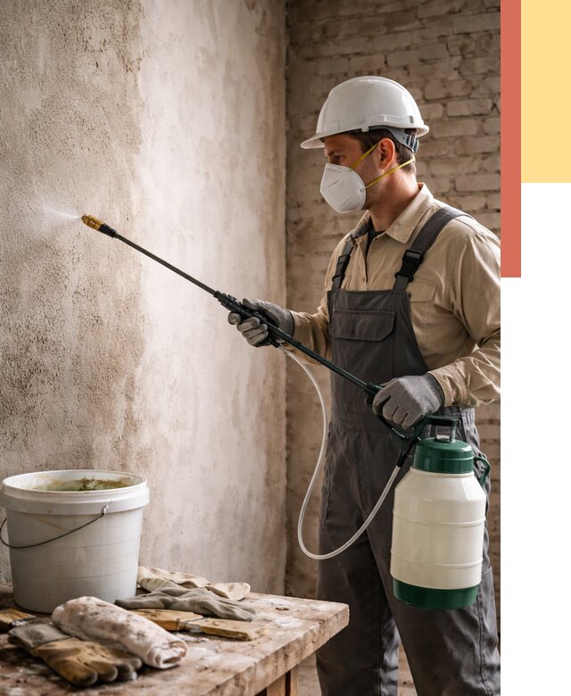 Антисептическая обработка стен в Рассказово от 1226 руб. — быстро и недорого | ОТДЕЛОЧНИК-Рсз