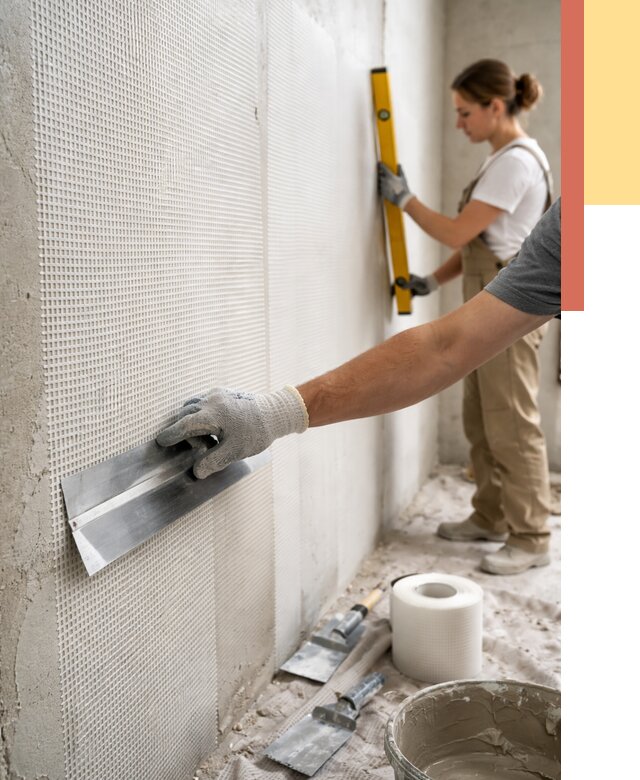 Армирование стен стеклосеткой в Рассказово от 3269 руб. под ключ | ОТДЕЛОЧНИК-Рсз