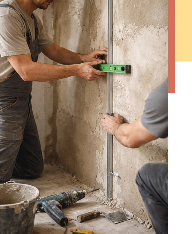 Установка штукатурных маяков в Рассказово от 7151 руб. — быстро и недорого | ОТДЕЛОЧНИК-Рсз