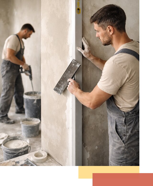 Выведение углов стен в Рассказово: монтаж и оштукатуривание