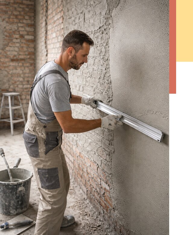 Штукатурка кирпичных стен в Рассказово от 4597 руб/м2 — быстро и недорого | ОТДЕЛОЧНИК-Рсз