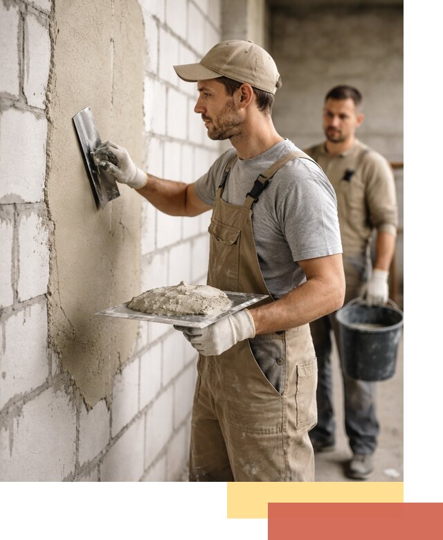 Штукатурка стен из газобетона в Рассказово под ключ