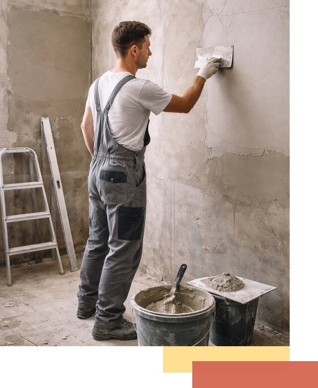 Штукатурка стен в ванной под ключ в Рассказово