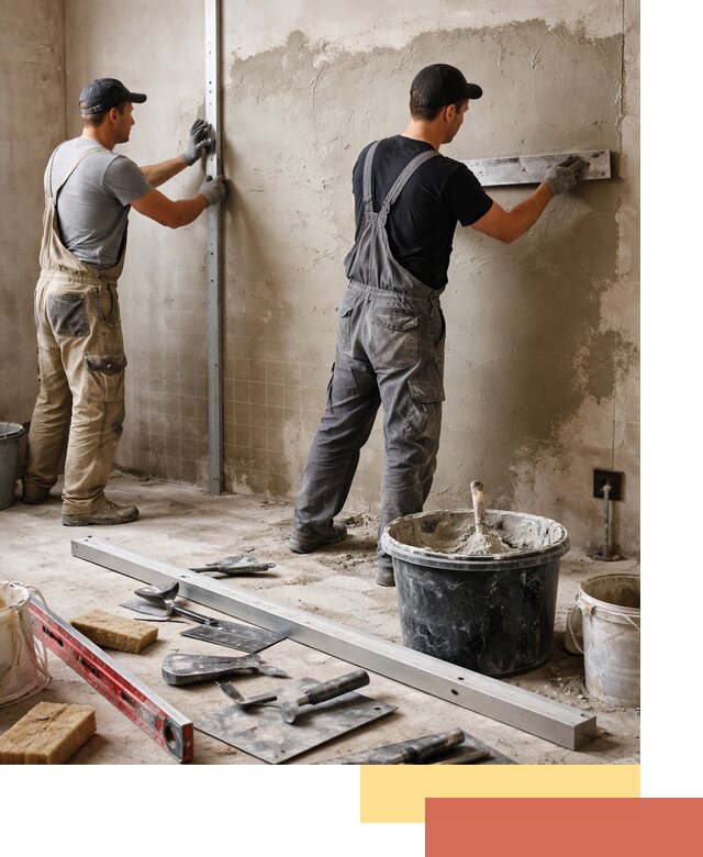 Профессиональная штукатурка стен под плитку в Рассказово