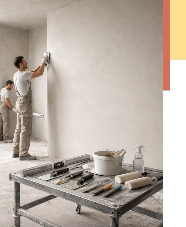 Штукатурка стен под покраску в Рассказово от 4597 руб./м² — качественно и недорого | ОТДЕЛОЧНИК-Рсз