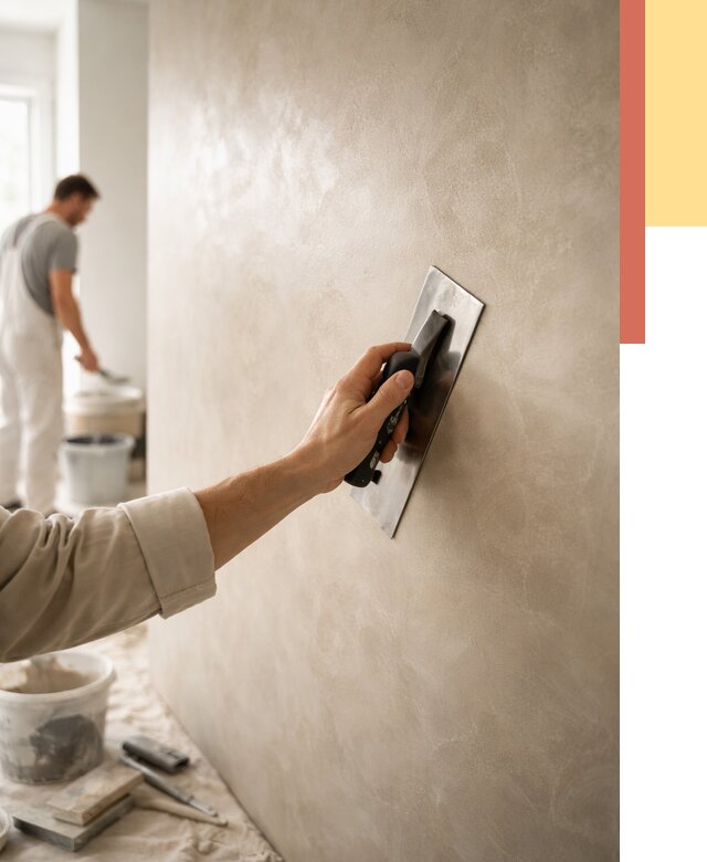 Венецианская штукатурка в Рассказово от 3575 руб/м² — нанесение стен под ключ | ОТДЕЛОЧНИК-Рсз