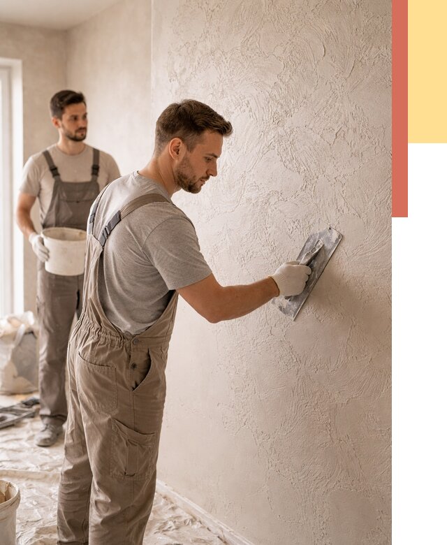 Фактурная штукатурка стен в Рассказово от 4290 руб./м² — заказать под ключ | ОТДЕЛОЧНИК-Рсз