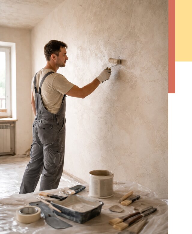 Нанесение лессирующей краски по декоративке в Рассказово от 1788 руб. | ОТДЕЛОЧНИК-Рсз