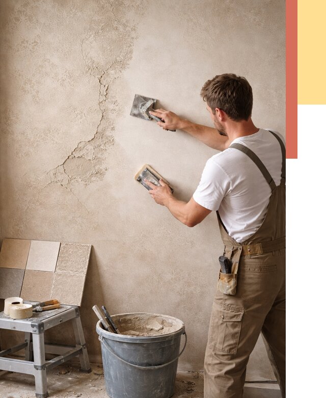 Ремонт декоративной штукатурки в Рассказово от 4597 руб. под ключ | ОТДЕЛОЧНИК-Рсз