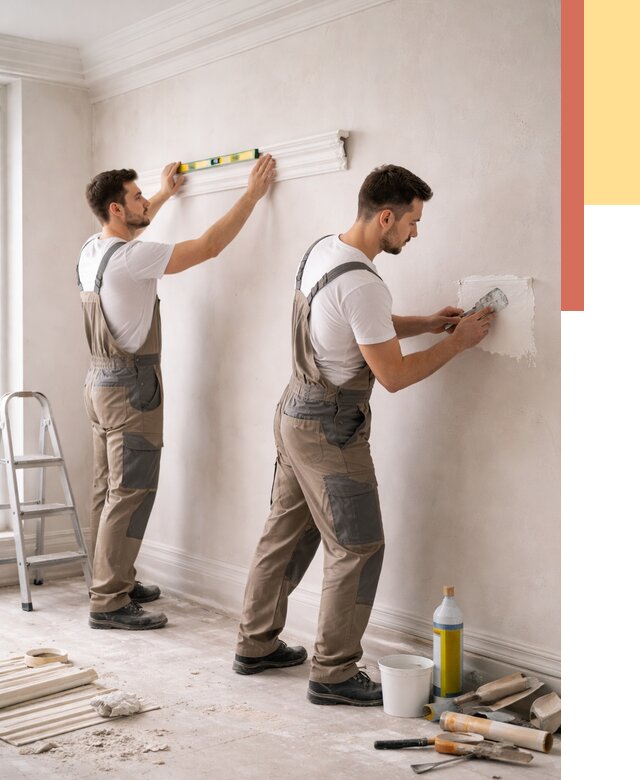 Монтаж лепнины на стены в Рассказово от 4597 руб. — недорого, быстро | ОТДЕЛОЧНИК-Рсз