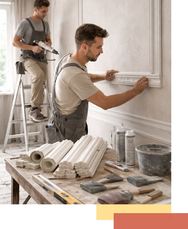 Монтаж лепнины на стены в Рассказово профессионально и качественно