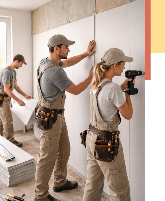 Монтаж ПВХ панелей на стены в Рассказово от 460 руб/м2 — быстро и недорого | ОТДЕЛОЧНИК-Рсз