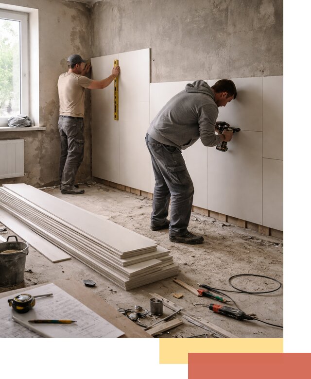 Монтаж ПВХ панелей на стены в Рассказово качественно и быстро