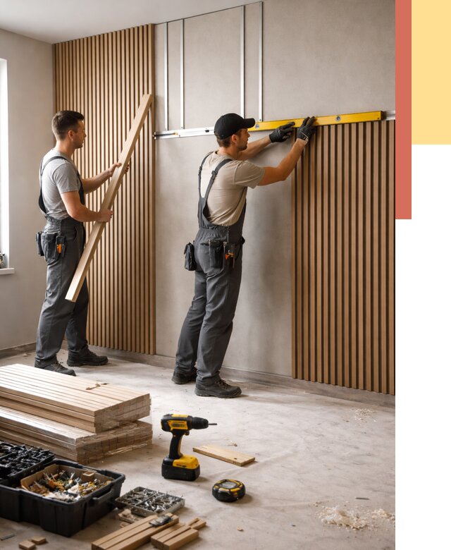 Монтаж реечных панелей на стены в Рассказово от 1226 руб. — быстро и недорого | ОТДЕЛОЧНИК-Рсз