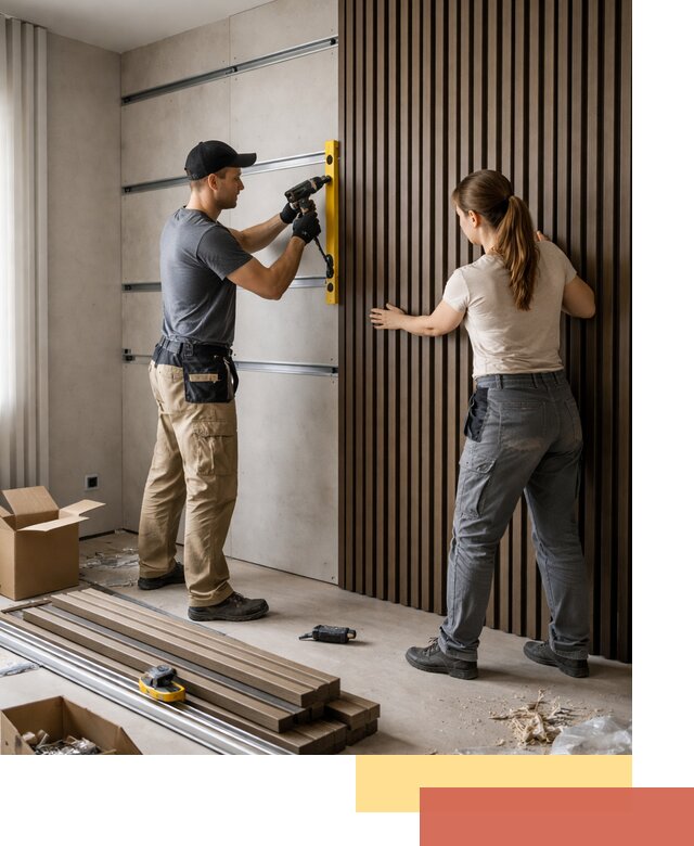 Монтаж реечных панелей на стены в Рассказово