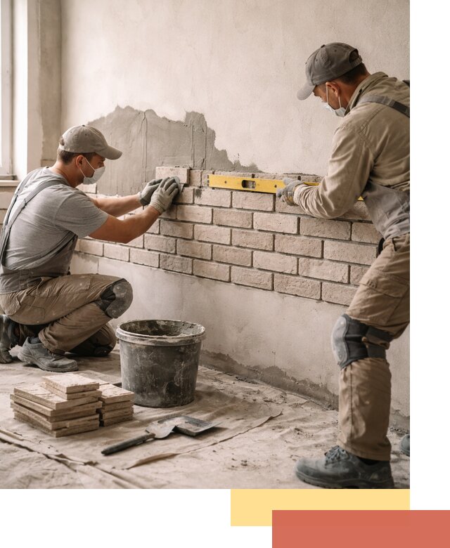 Монтаж декоративного кирпича профессионально в Рассказово