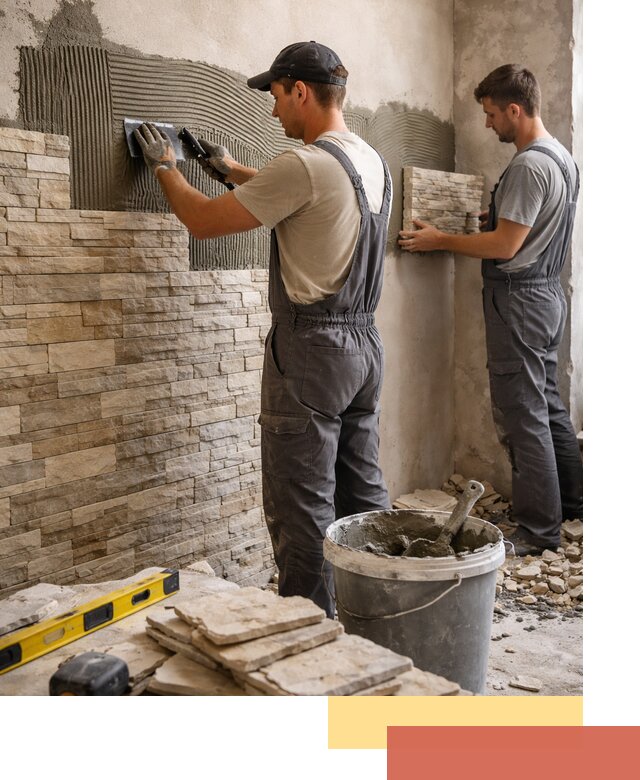 Монтаж искусственного камня в Рассказово — облицовка стен и фасадов