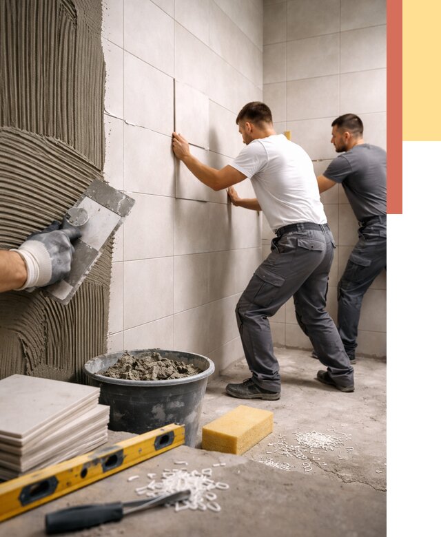 Укладка плитки на стены в Рассказово от 868 руб. — качественно и недорого | ОТДЕЛОЧНИК-Рсз