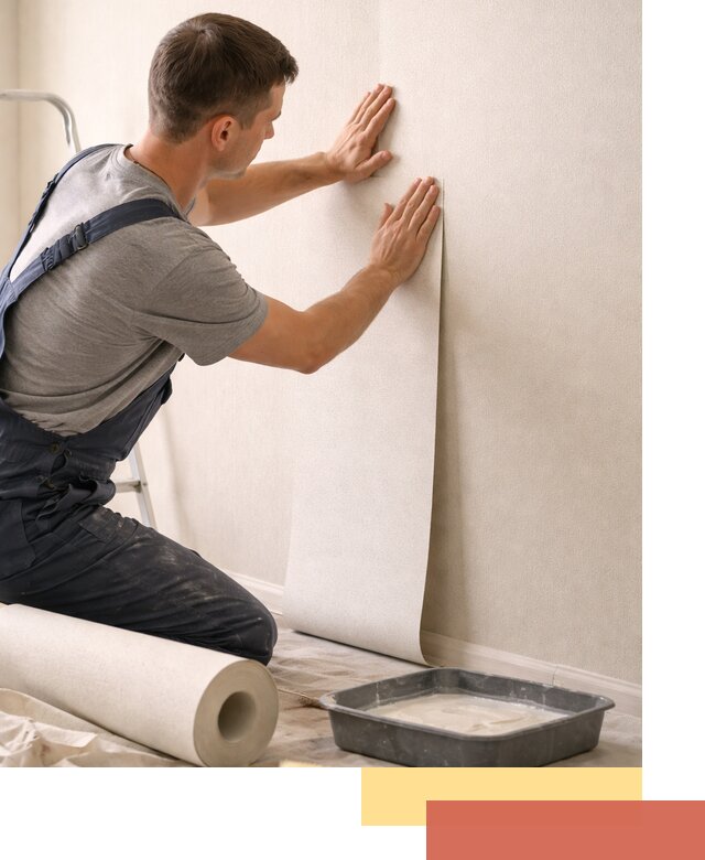 Поклейка флизелиновых обоев в Рассказово качественно и быстро