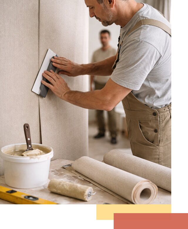 Поклейка текстильных обоев в Рассказово профессионально и аккуратно