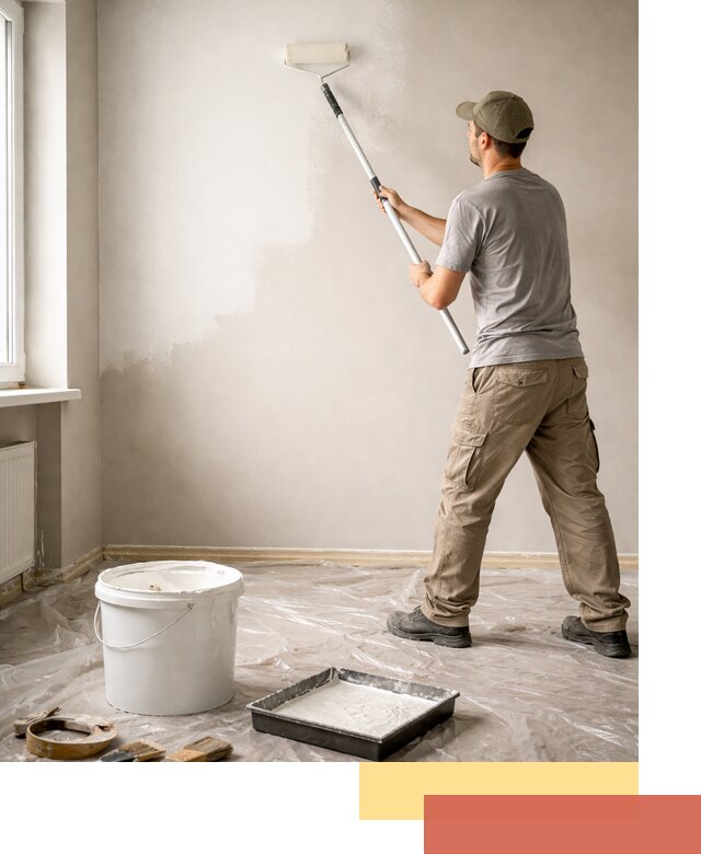 Покраска стен латексной краской в Рассказово качественно и быстро