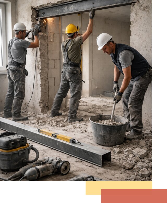 Создание проемов в стенах и несущих конструкциях в Рассказово