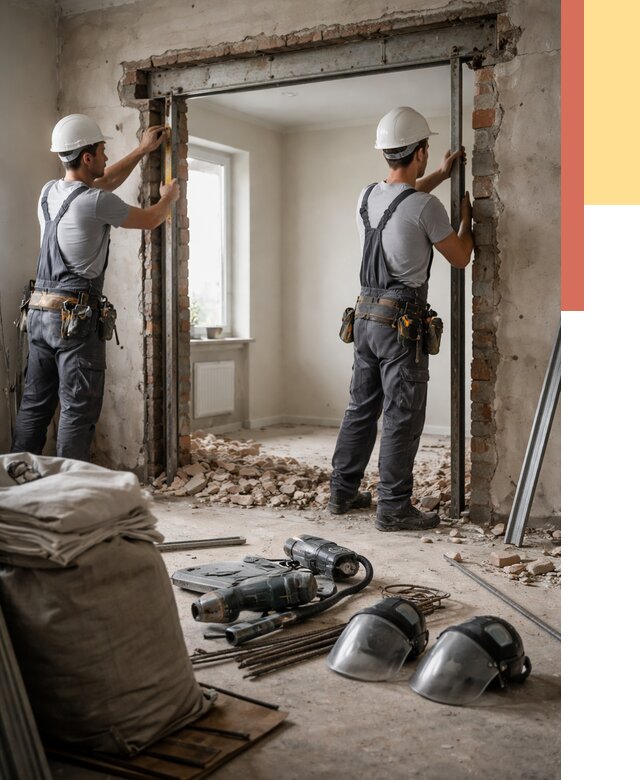 Расширение дверного проема в Рассказово от 12769 руб. под ключ | ОТДЕЛОЧНИК-Рсз