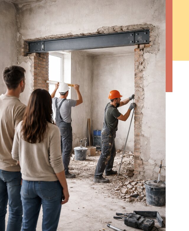 Усиление проема в стене в Рассказово от 9704 руб. — усиление дверного проема металлоконструкцией | ОТДЕЛОЧНИК-Рсз