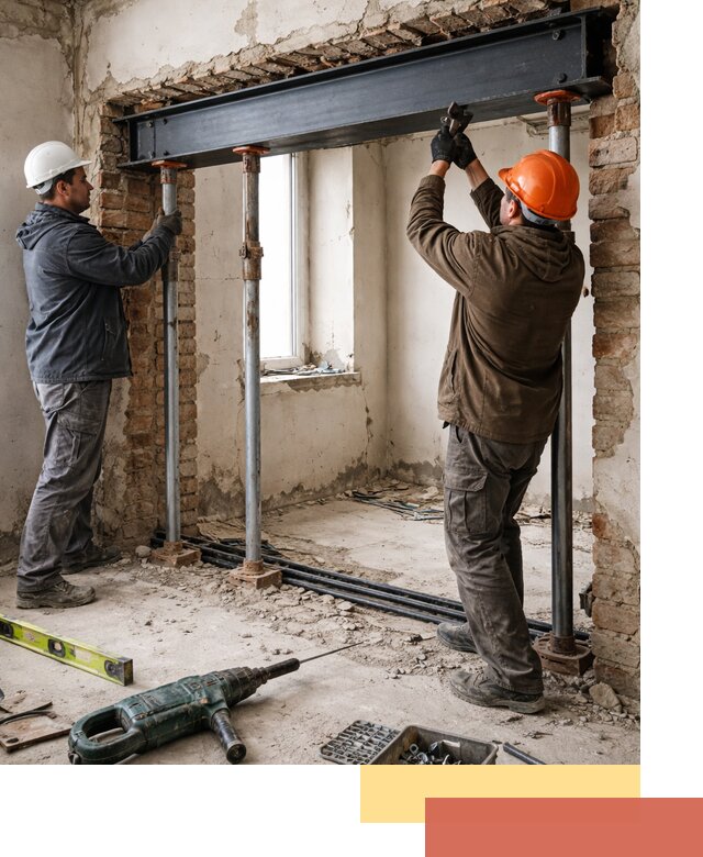 Усиление проема в стене в Рассказово для расширения и безопасности