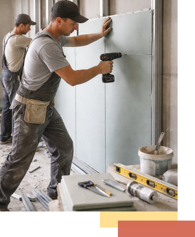 Кладка влагостойких перегородок ПГП в Рассказово