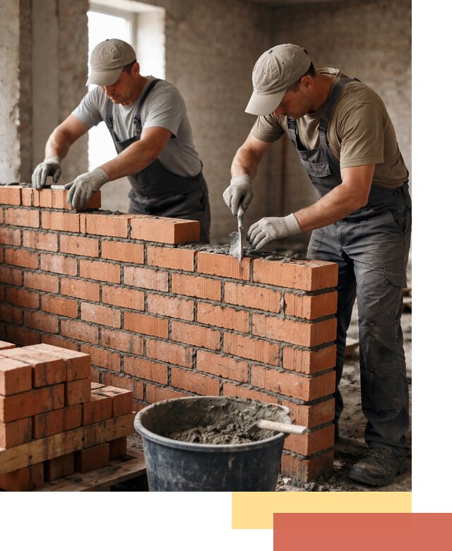 Кладка кирпичных перегородок под ключ в Рассказово