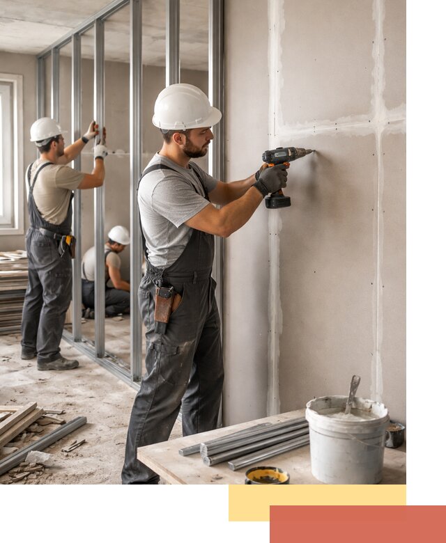 Перегородки из огнестойкого гипсокартона в Рассказово под ключ