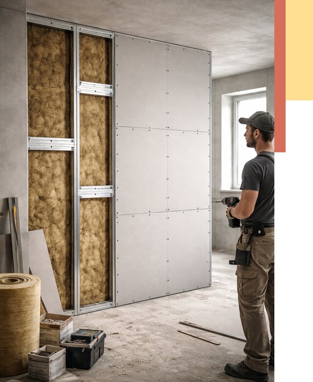 Усиленная перегородка под навеску в Рассказово от 13075 руб. — монтаж под ключ | ОТДЕЛОЧНИК-Рсз