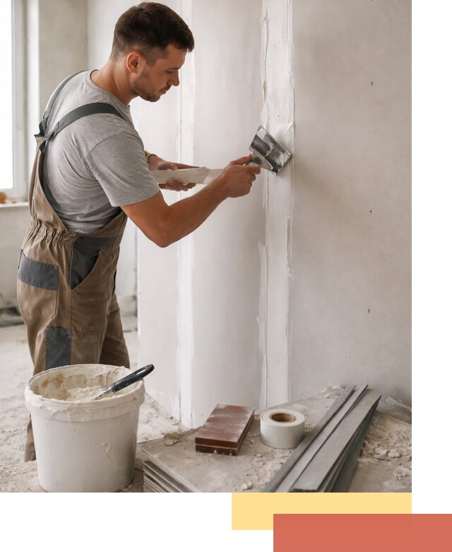 Шпаклевка перегородок из гипсокартона в Рассказово качественно и быстро