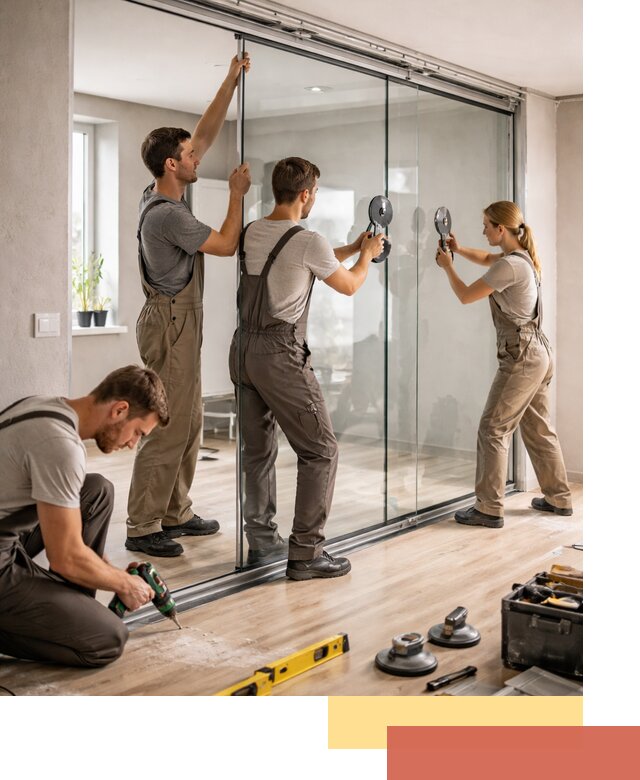 Изготовление стеклянных перегородок на заказ в Рассказово