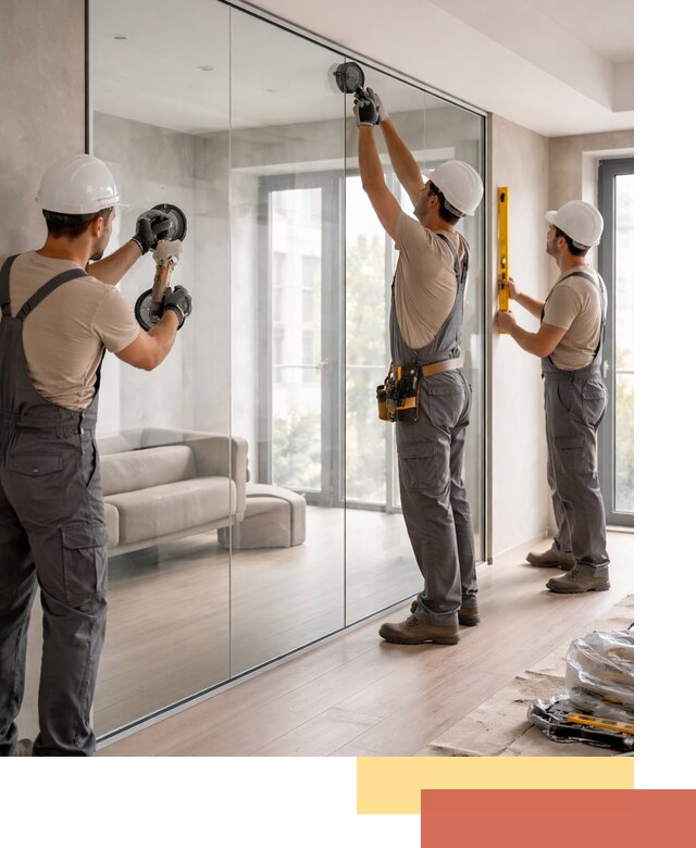 Перегородки из закаленного стекла в Рассказово для офисов и квартир