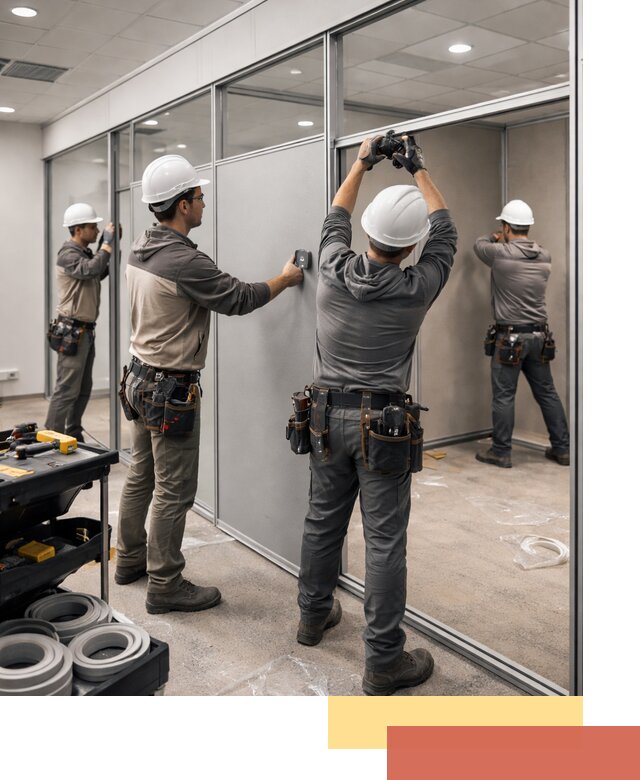 Мобильные офисные перегородки под ключ в Рассказово