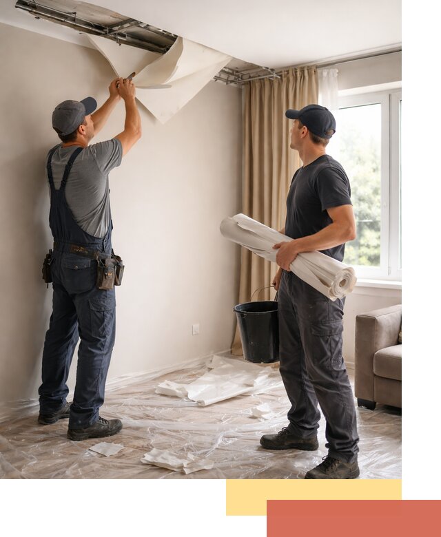 Демонтаж натяжного потолка в Рассказово быстро и аккуратно