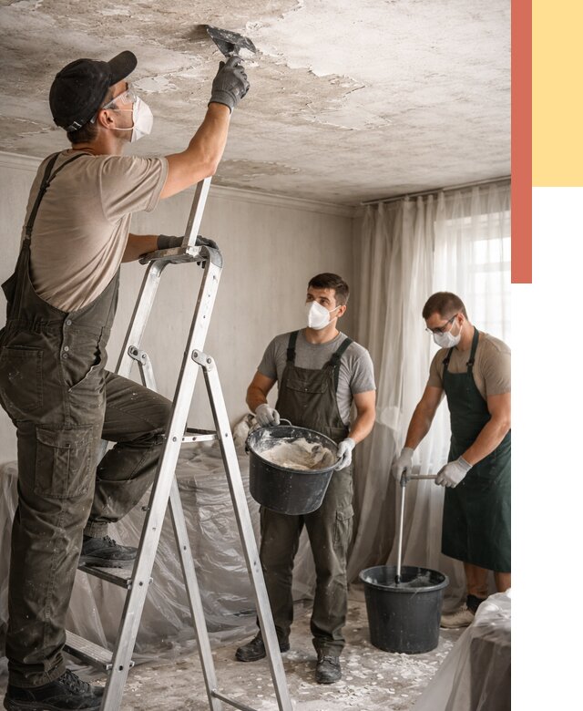 Удаление побелки с потолка в Рассказово от 2554 руб. быстро и недорого | ОТДЕЛОЧНИК-Рсз