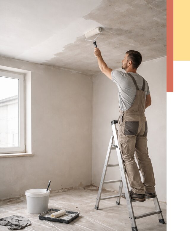 Грунтовка потолка в Рассказово от 2554 руб. — быстро и недорого | ОТДЕЛОЧНИК-Рсз