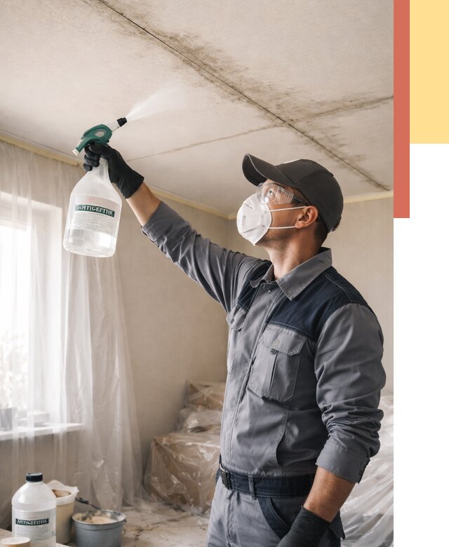 Антисептическая обработка потолка в Рассказово от 2554 руб. | ОТДЕЛОЧНИК-Рсз