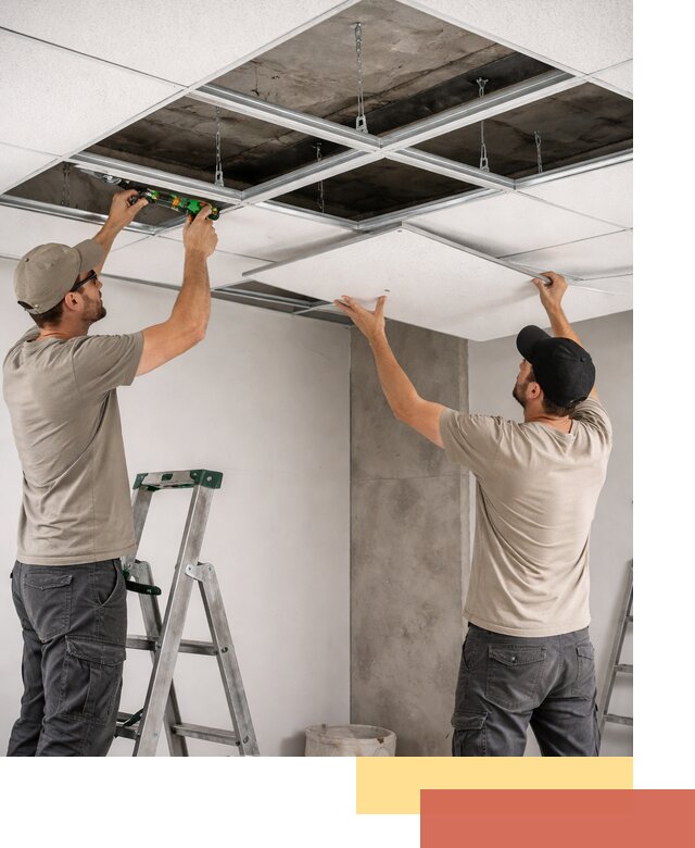 Монтаж потолка Армстронг под ключ в Рассказово