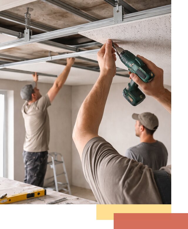 Монтаж акустического потолка в Рассказово под ключ