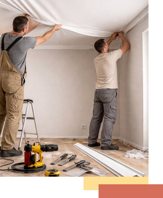 Монтаж ПВХ натяжного потолка в Рассказово качественно и быстро