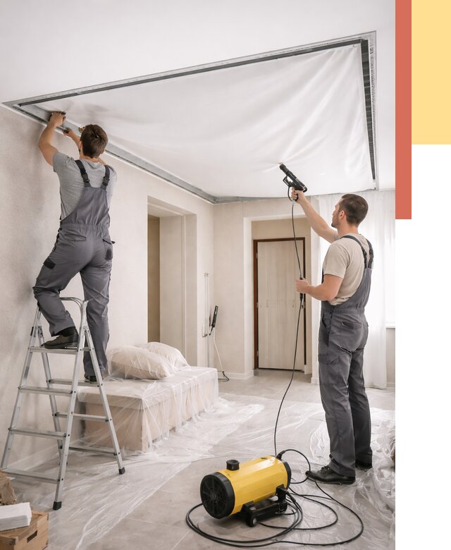 Монтаж натяжного потолка в прихожей в Рассказово от 2707 руб. под ключ | ОТДЕЛОЧНИК-Рсз