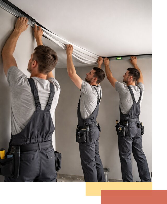 Теневые натяжные потолки в Рассказово: монтаж и отделка быстро и качественно